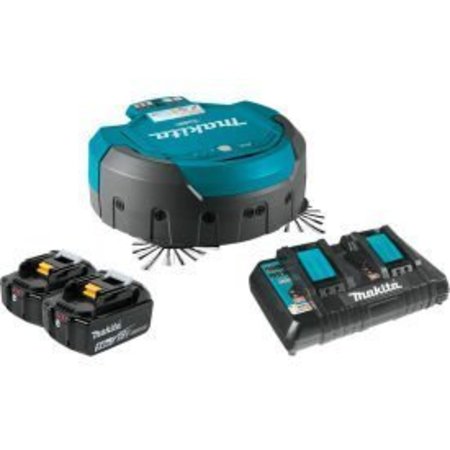 MAKITA MakitaLXT LithiumIon Cordless Robotic Vacuum W Batteries  Charger, 18 Cleaning Width DRC200PT